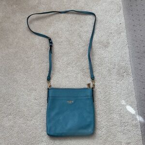 Coach Peacock Blue Crossbody Bag